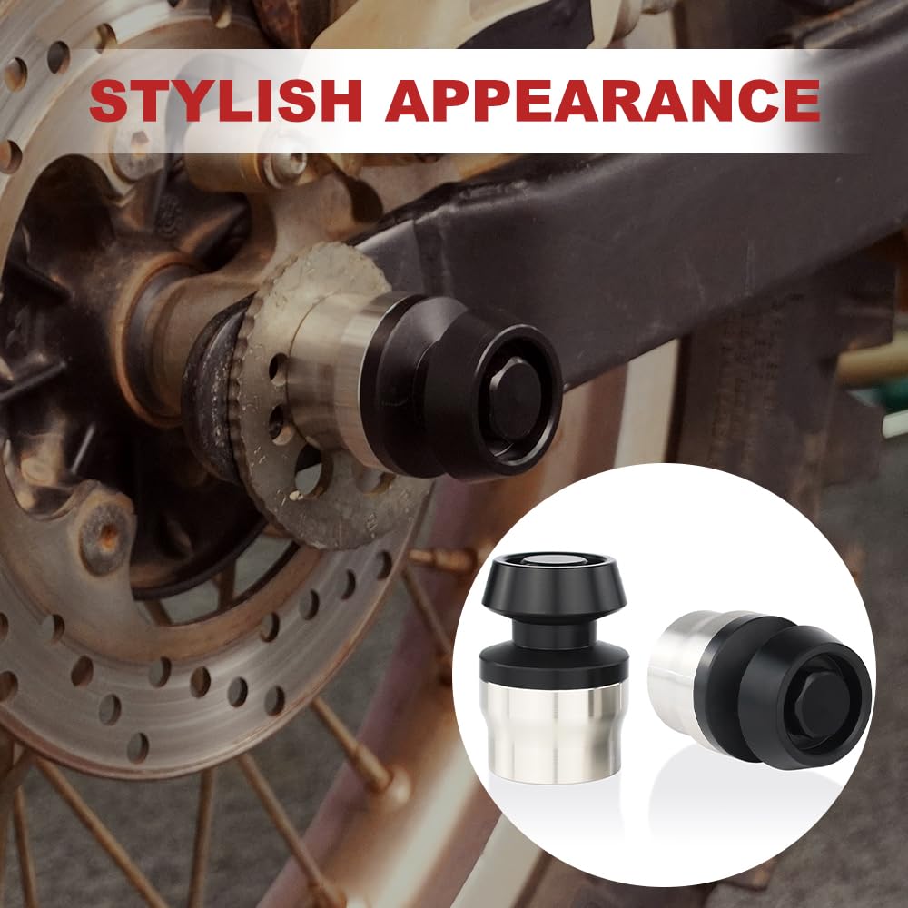 Xitomer Stainless Rear Axle Sliders, Fit for Ninja ZX-25R 2020